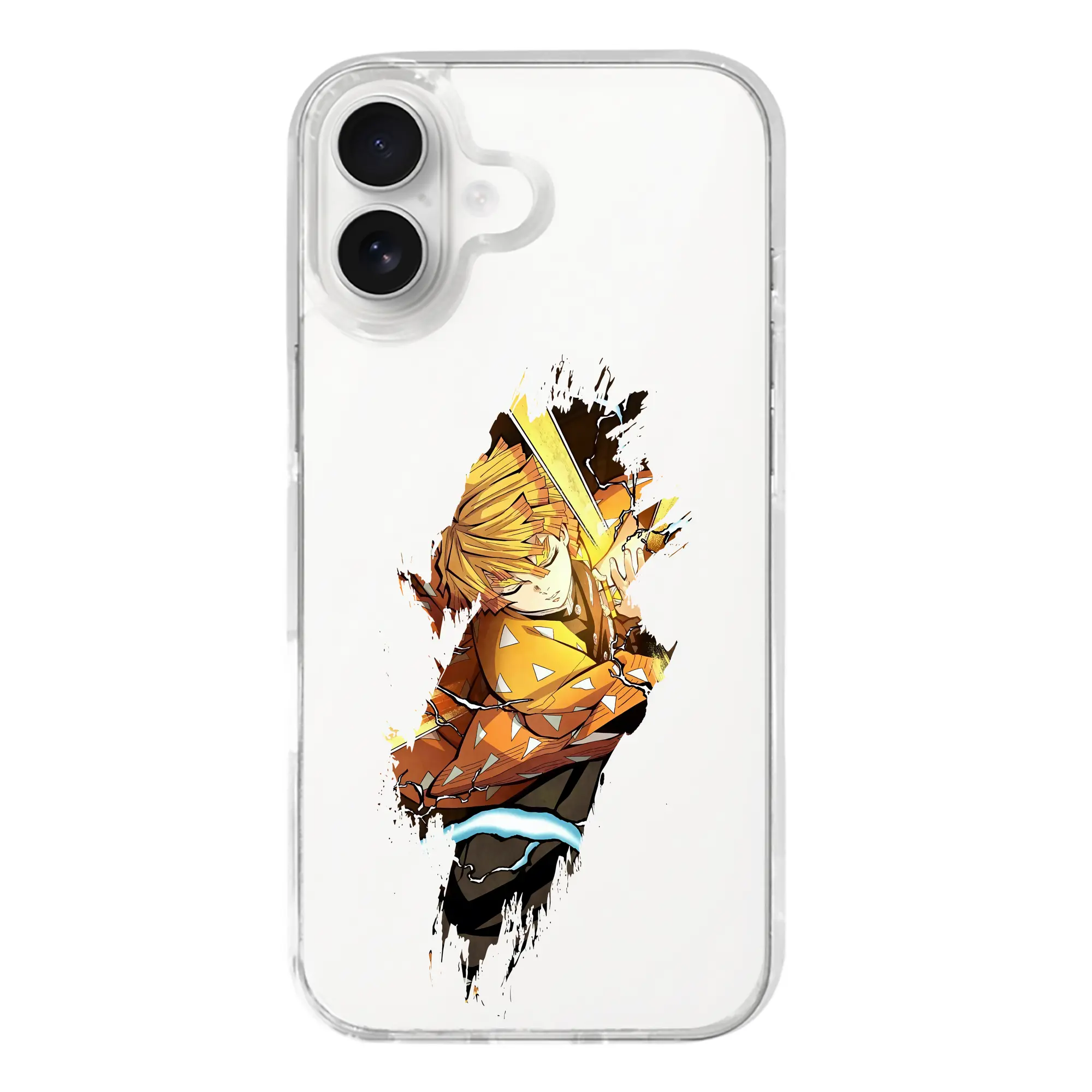 鬼滅の刃 グッズ,我妻 善逸 - iPhone 17シリーズ 透明スマホケース – 薄型・耐衝撃・精密フィット保護カバー